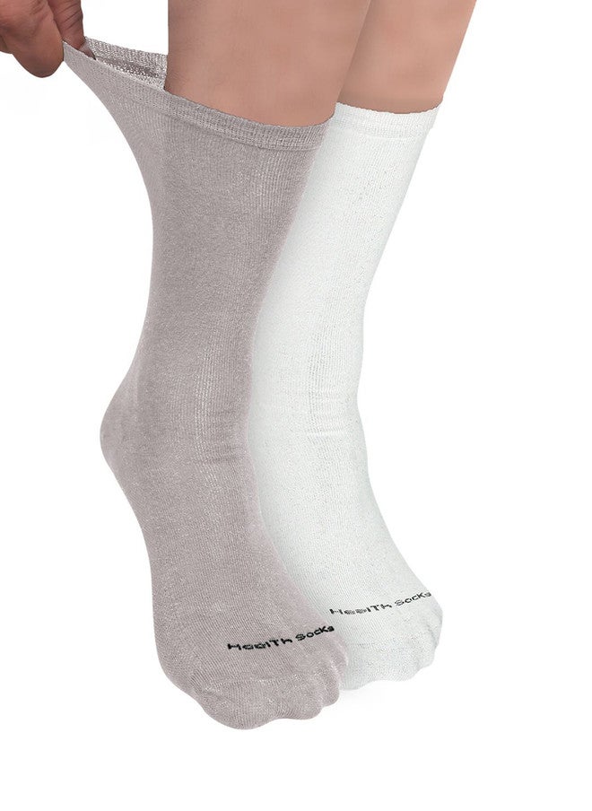 FOOTPRINTS FOOTPRINT Men 2 Pairs Seamless Organic Cotton Crew-Length Bamboo Socks - Image 1